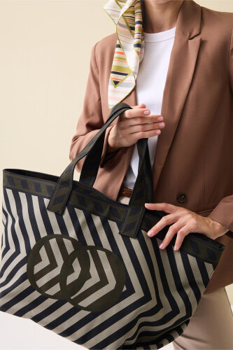 Çizgi Noor Khaki Bag - 7