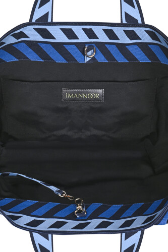 Çizgi Noor Navy Blue Bag - 3