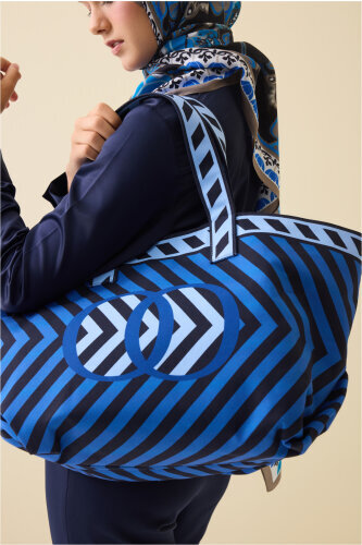 Çizgi Noor Navy Blue Bag - Imannoor (1)