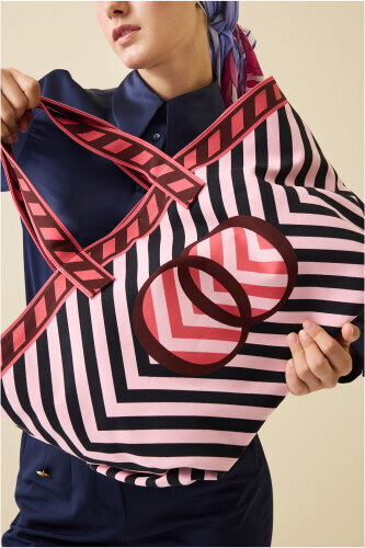 Çizgi Noor Pink Bag - 7