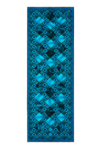 Clove Box Flush Viscose Shawl Turquoise 