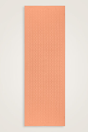 Clover Logo Salmon Naia Jacquard Silk Scarf - 2
