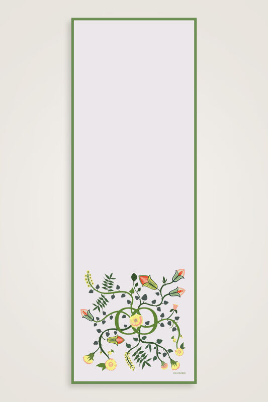 Çöl Nuru Sarı Krep İpek Şal 80x210 - 1