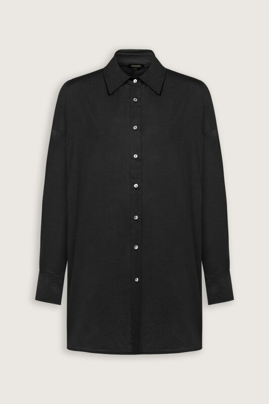 Cotton Black Shirt - 2