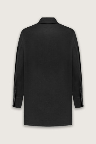 Cotton Black Shirt - 4