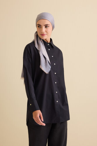 Cotton Black Shirt - 7