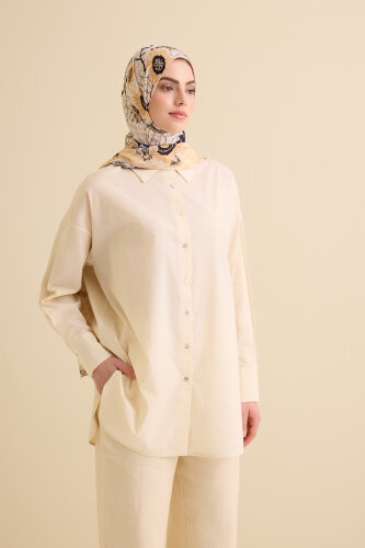 Cotton Ecru Shirt - 1