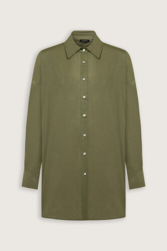 Cotton Khaki Shirt - 2
