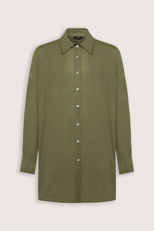 Cotton Khaki Shirt - 2