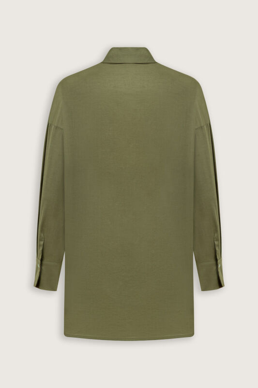 Cotton Khaki Shirt - 4