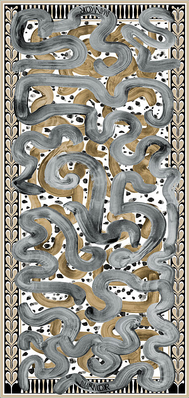 Creek Road Grey-Beige Silk Voile Scarf - 1