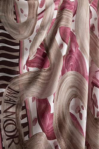 Creek Road Mink-Rose Pink Silk Voile Scarf - Imannoor (1)