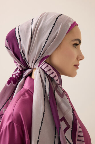 Daisy Noor Damson Cotton Floss Shawl 