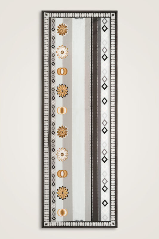 Daisy Noor Gray Cotton Floss Shawl - 2