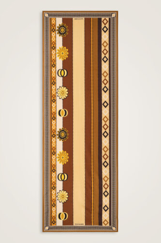 Daisy Noor Mustard Cotton Floss Shawl - 2