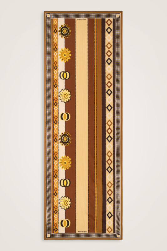 Daisy Noor Mustard Cotton Floss Shawl - 2