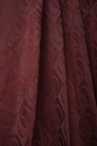 Dama Desen Bordo Naia Eşarp 95x95 - 2