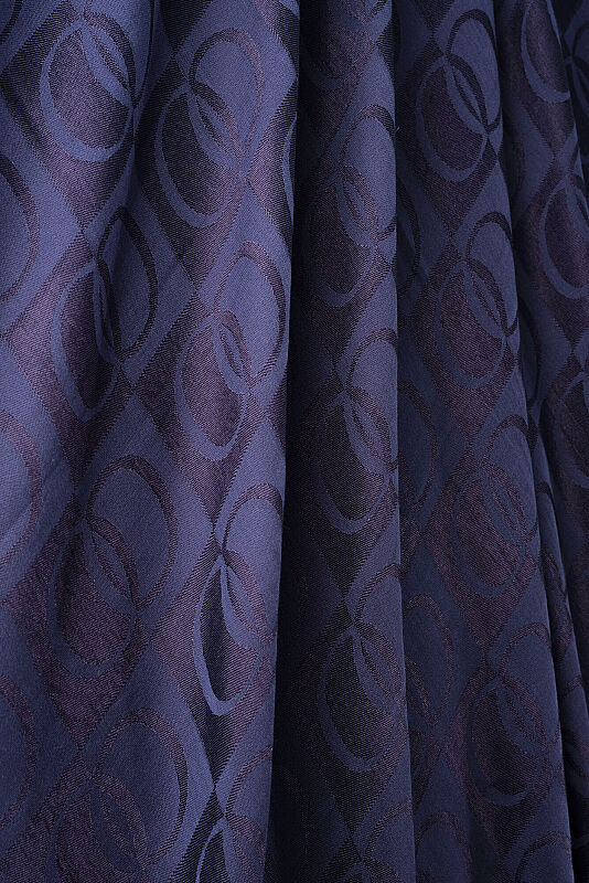 Dama Desen Lacivert Naia Eşarp 95x95 - 4