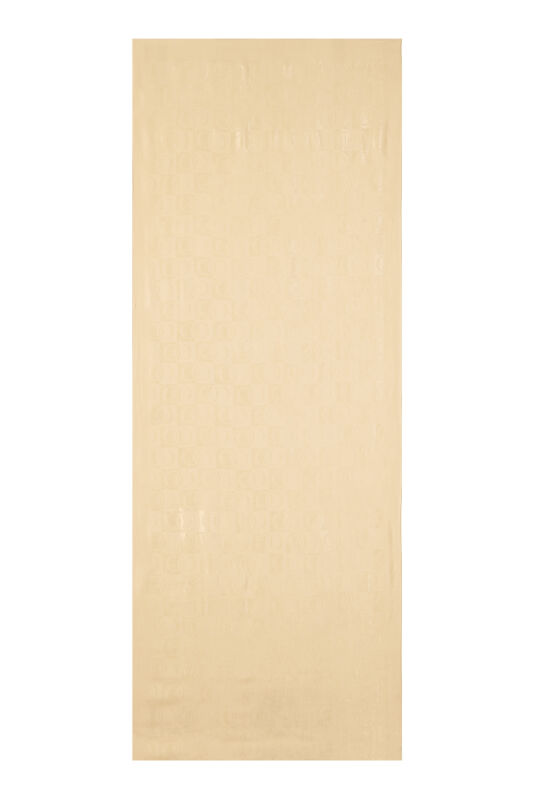 Dama Desen Limon Sarısı Pamuk İpek Şal 70x190 - 2