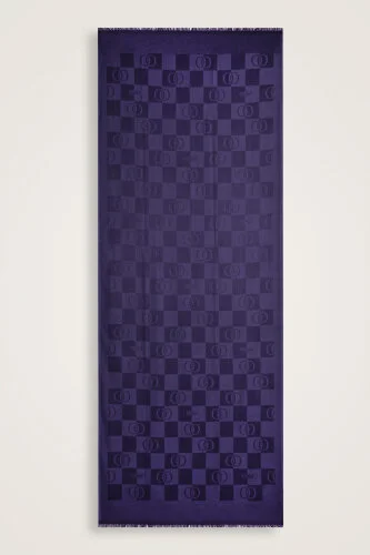 Dama Desen Mor Pamuk İpek Şal 70x190 - 2
