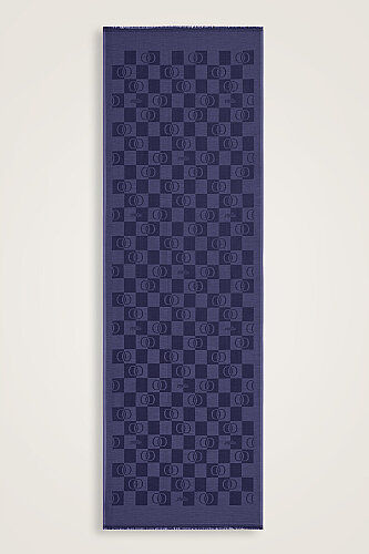 Dama Desen Mor Pamuk İpek Şal 70x190 - Imannoor (2)