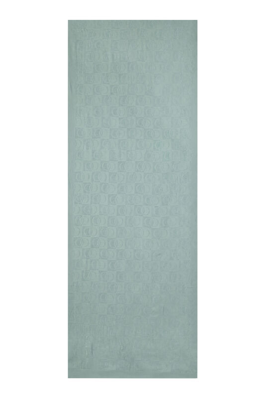 Dama Desen Nil Yeşili Naia Pamuk Şal 70x200 - 1