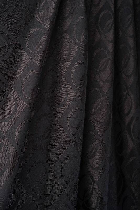 Dama Desen Siyah Naia Eşarp 95x95 - 2