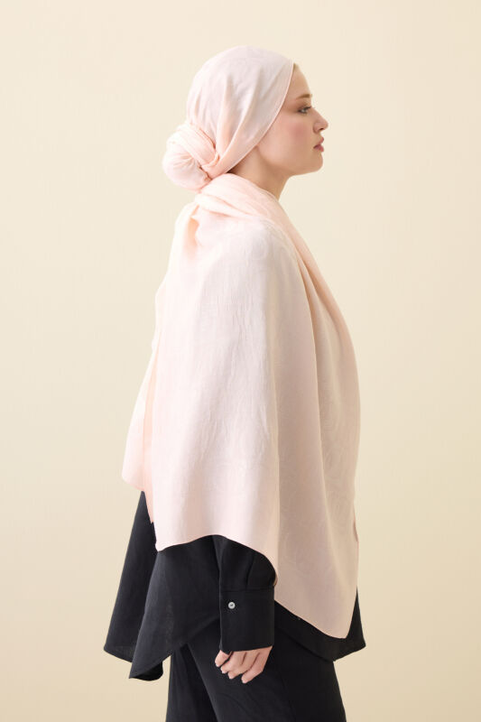 Dama Desen Somon Naia Pamuk Şal 70x200 - 3