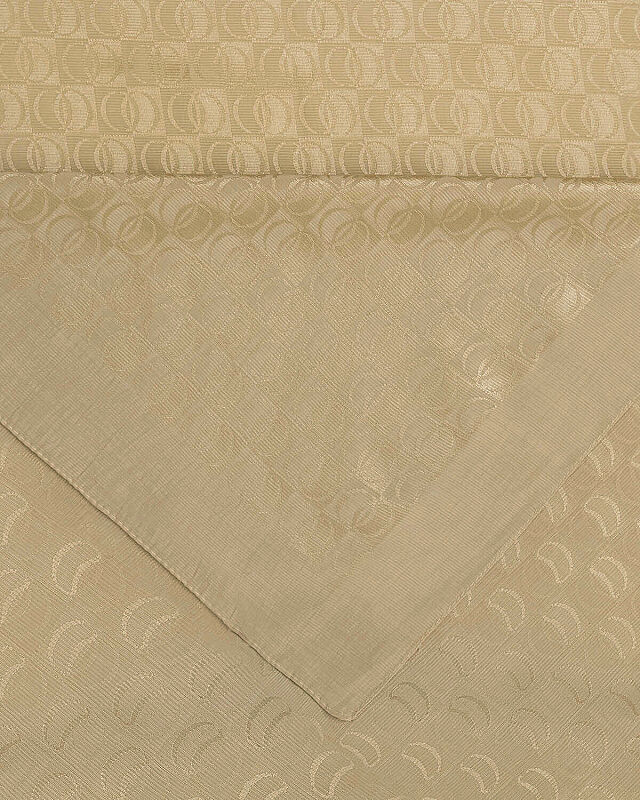 Dama Logo Bej Shiny Jakar Şal 70x190 - 4
