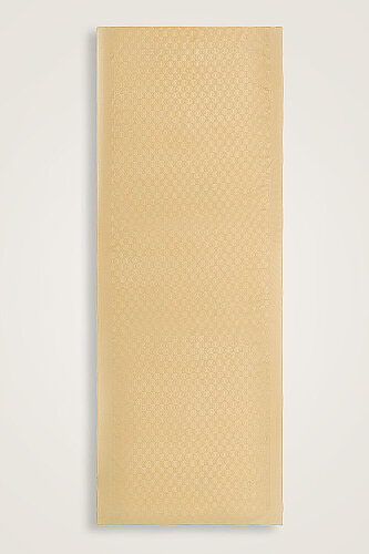 Dama Logo Bej Shiny Jakar Şal 70x190 - Imannoor (2)