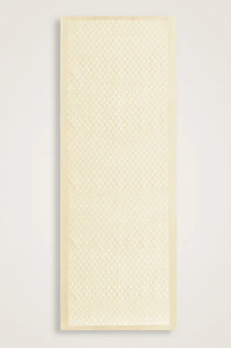 Dama Logo Bone Shiny Jacquard Shawl - 2