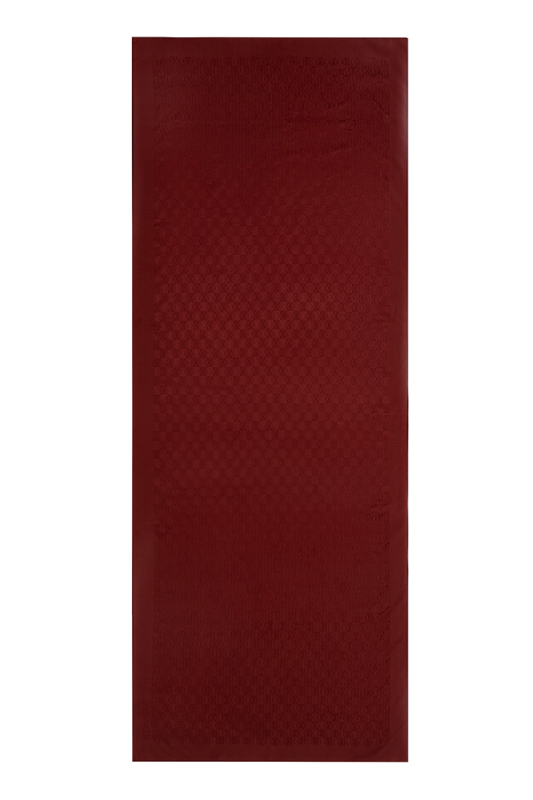 Dama Logo Bordo Shiny Parlak Jakar Şal 70x190 - 1