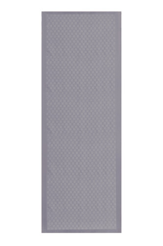 Dama Logo Gray Shiny Jacquard Shawl - 4