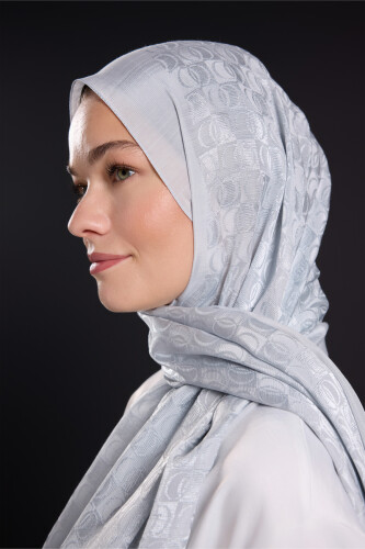 Dama Logo Moon Dust Shiny Jacquard Shawl - 3