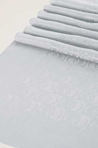 Dama Logo Moon Dust Shiny Jacquard Shawl - 4