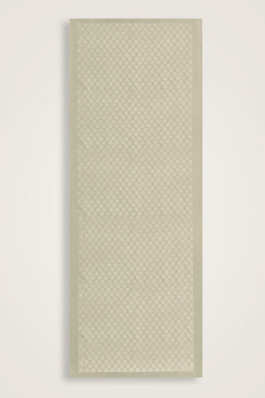 Dama Logo Taş Shiny Jakar Şal 70x190 - 1