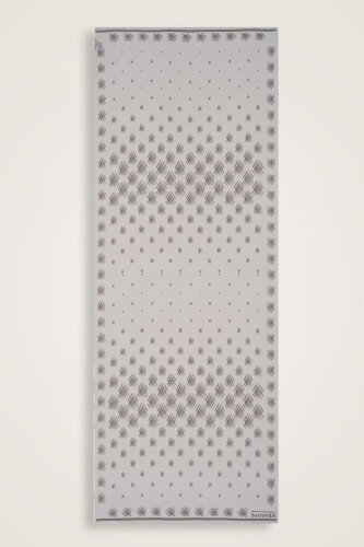 Damlalar Gri Krep İpek Şal 80x200 - Imannoor (2)