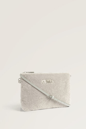 Dark White Fur Portfolio Bag - 2