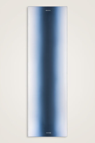 Degrade Denim-White Crepe Silk Shawl - 2