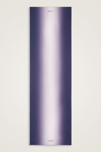 Degrade Denim-White Crepe Silk Shawl - 2