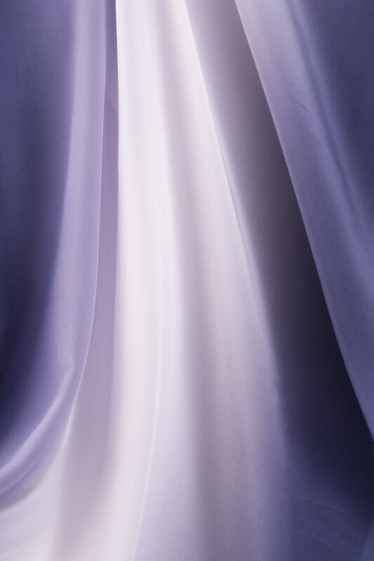 Degrade Indigo Crepe Silk Shawl - 2