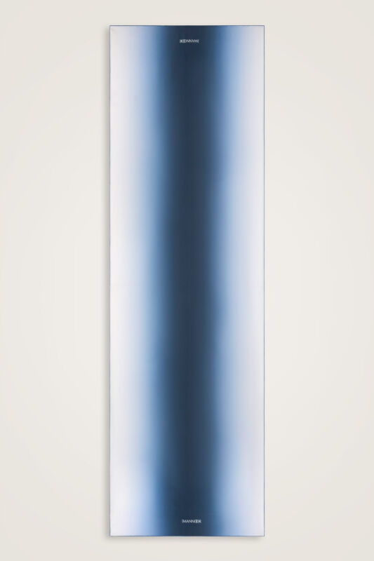 Degrade İndigo Krep İpek Şal 70x210 - 2