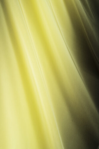 Degrade Khaki-Lemon Yellow Crepe Silk Shawl - 4