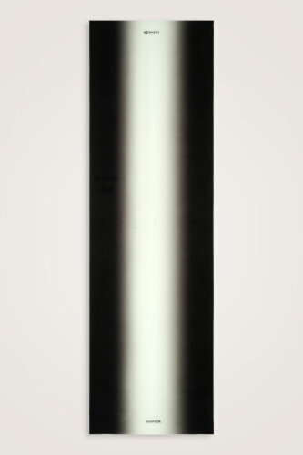 Degrade Siyah-Beyaz Krep İpek Şal 70x210 - Imannoor (1)