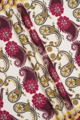 Delhi Bordo Yün Şal 70x210 - 6