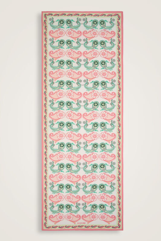 Delhi Wool Shawl Salmon - 1