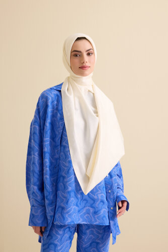 Dev Bambunoor Kemik Jakar İpek Şal 70x200 - Imannoor (3)