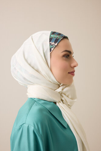 Dev Bambunoor Kemik Yün İpek Şal 70x200 - Imannoor (3)