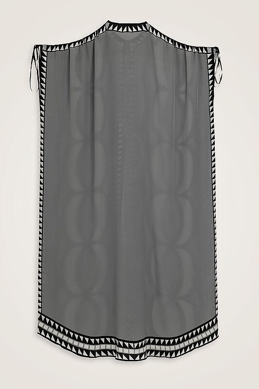 Dev Bambunoor Siyah Krep İpek Abaya - 3