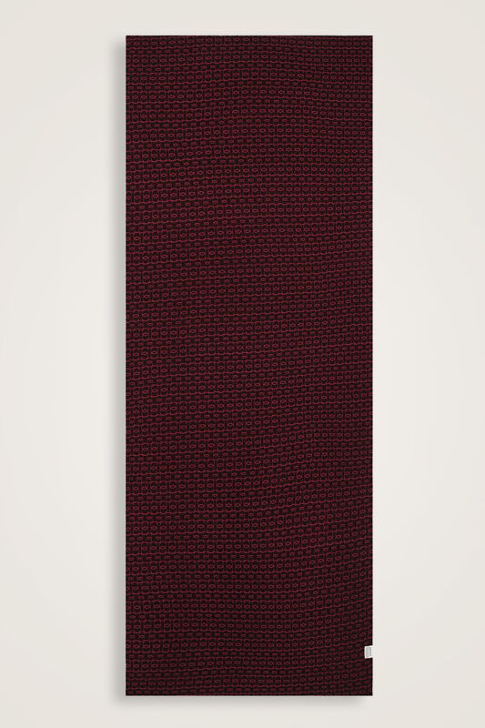 Dokuma Noor Bordo Supreme Şal 70x175 - 2